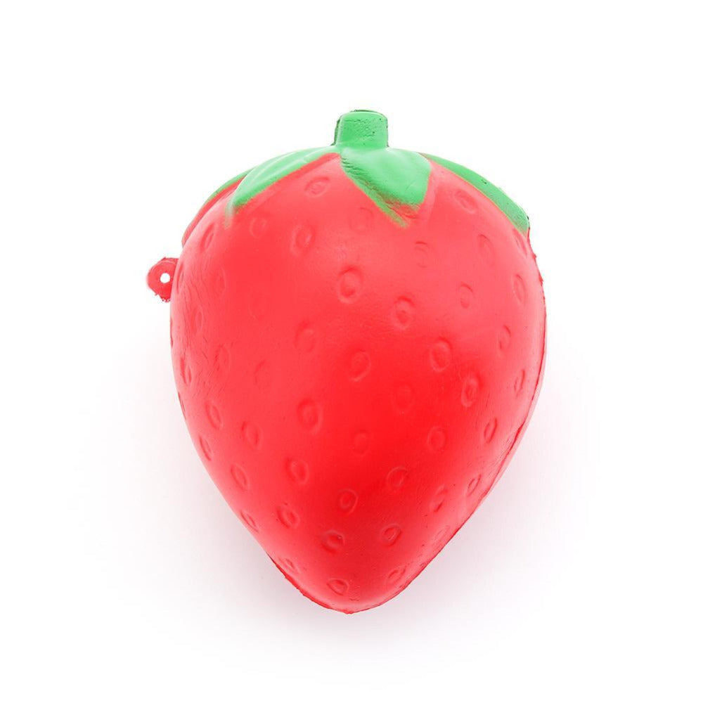 Strawberry Squeeze Soft Slow Rising 8cm Cute Straps Sweet Cream Charms Lovely Pendant Novelty Squeeze Toy to Kid Gift Red-ebowsos
