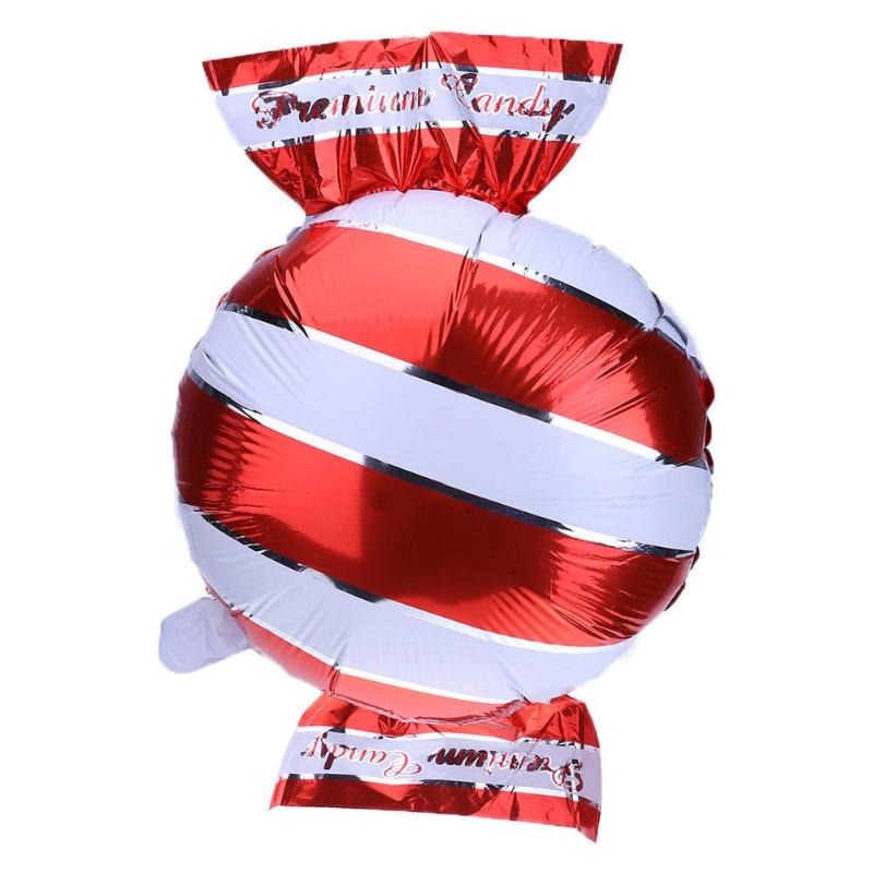 Striped Candy Aluminum Foil Balloon Wedding Decoration(4 Colors Stripe/Bag) D4 - ebowsos