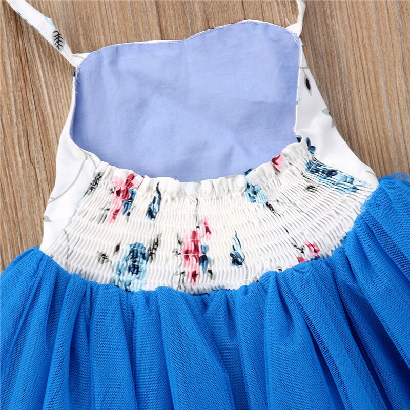 Summer Baby Kids Sleeveless Dresses Flower Girl Dress Princess Long Lace Dress Party Easter Pageant Dress Clothes - ebowsos