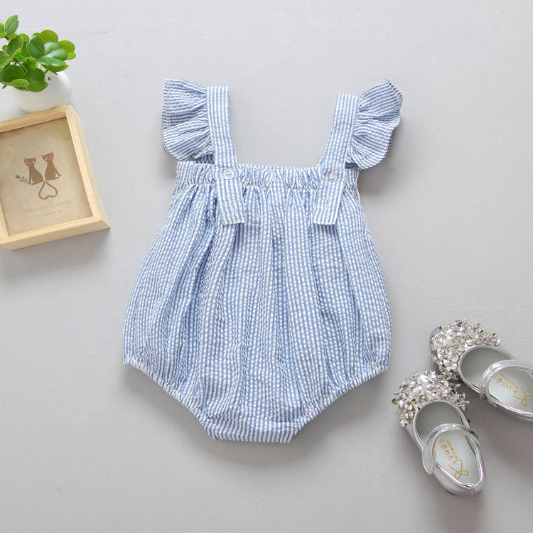 Summer Children Clothing Cute Bow Bodysuit Newborn Infant Baby Girl Top Playsuits  Sunsuits Jumpsuit Outfits - ebowsos