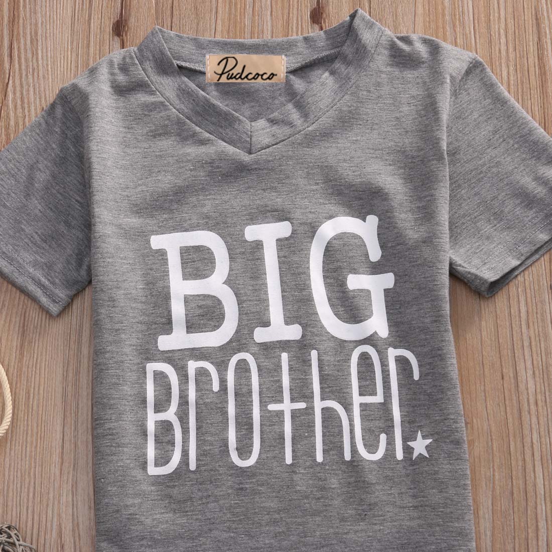 Summer Children Clothing T-shirt  Big Brother Sleeve Cotton Cotton Baby Boy T-shirt Tops Clothes Outfits - ebowsos