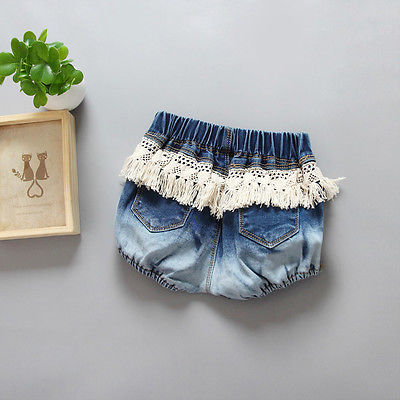 Summer Fashion Girls Pants Toddler Kids Boy Girl Short Denim Pants Shorts Baby Trousers Bottoms - ebowsos