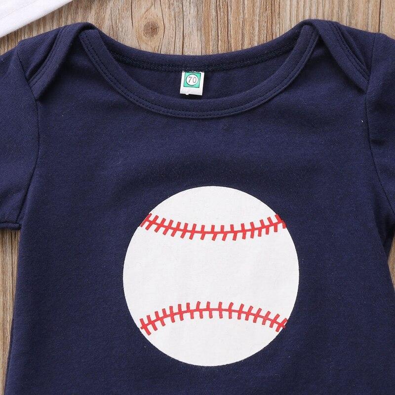 Summer Kids Sport Suits Baby Boys Girl Rugby Short Sleeve Tops Bodysuits Cotton Pants Fashion Outfits Clothes - ebowsos
