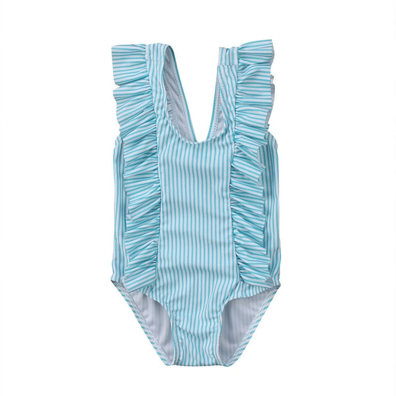 Summer Newborn Infant Baby Swimwear Lovely Boys Girls Striped Swimming Suit Kids Girls Swimsuit Baby Beachwear Outfits - ebowsos