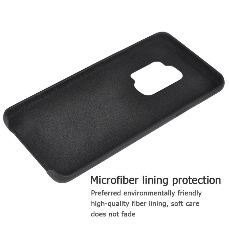 Super Fiber Soft Liquid Silicone Case For Samsung Galaxy S9 Shockproof Phone Cases for Samsung S9 Cover Cases - ebowsos