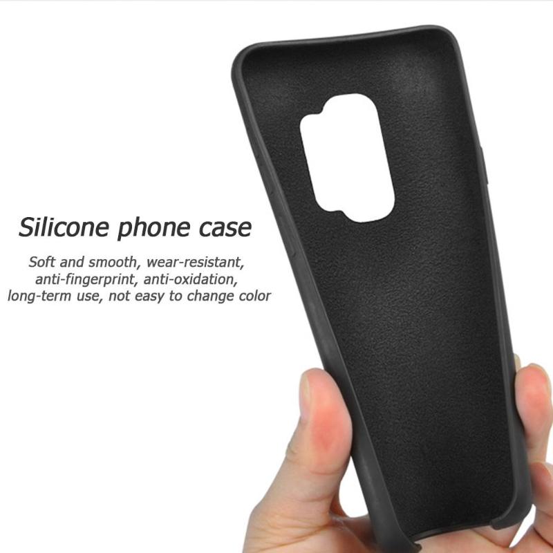 Super Fiber Soft Liquid Silicone Case For Samsung Galaxy S9 Shockproof Phone Cases for Samsung S9 Cover Cases - ebowsos