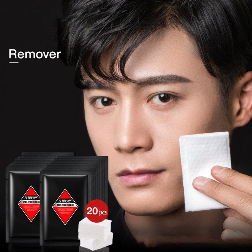 Super easy to use men's makeup remover deep moisturizing makeup remover moisturizing a box of 20 tablets - ebowsos