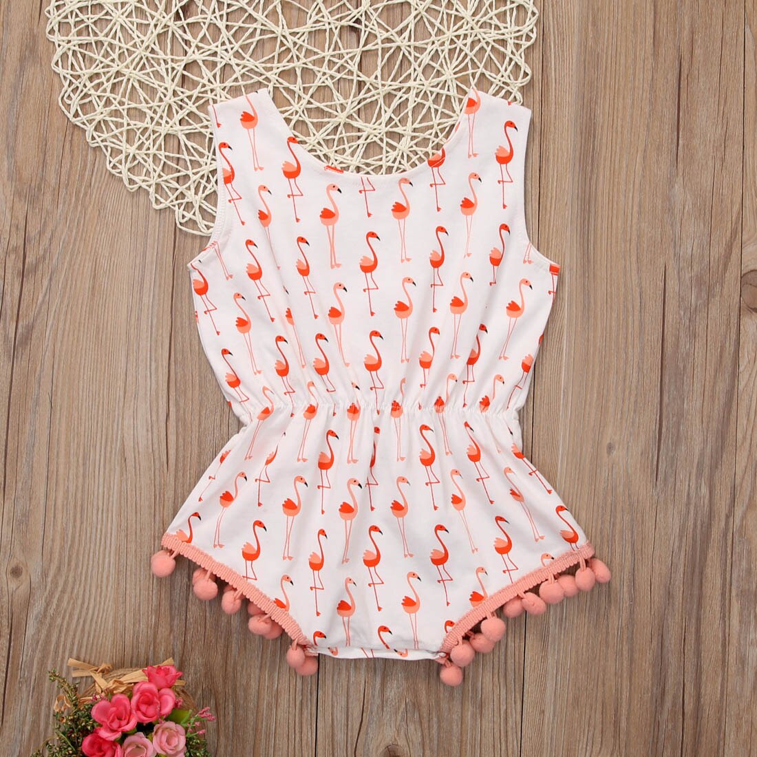 Sweet Infant Baby Girls Sleeveless Romper Jumpsuit Clothes Outfits Set - ebowsos