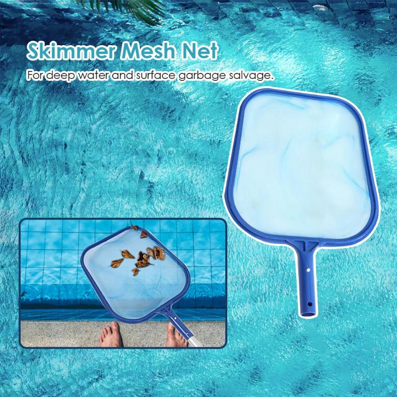 Swimming Pool Cleaning Leaf Skimmer Mesh Frame Net Fish Pond Skimmer Net Professional Cleaning Tool for Pool-ebowsos