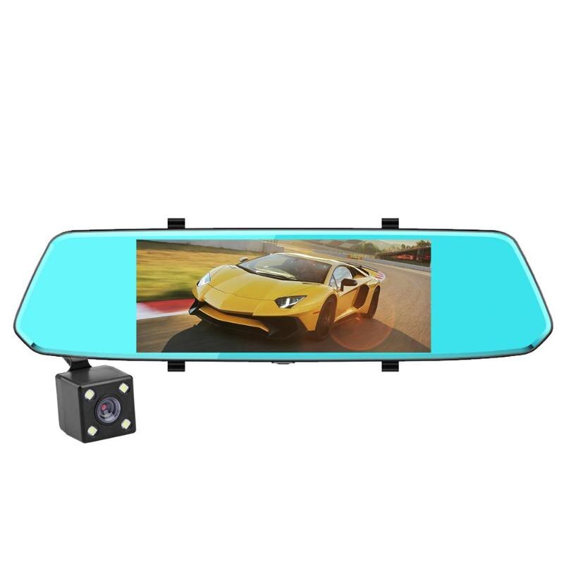 T10 7 Inch Touch Screen FHD 1080P Dual Lens Car DVR Camera Rearview Mirror Video Recorder Night Vision Dash Cam Car DVRS New - ebowsos