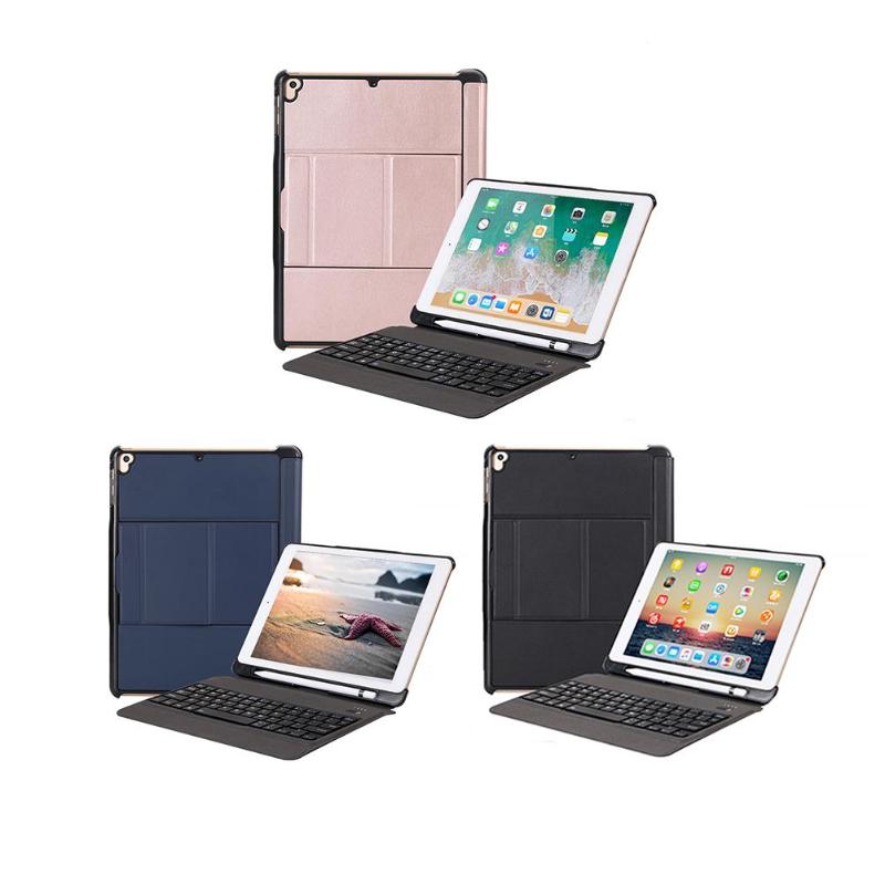 T201D Wireless Bluetooth Keyboard with Backlit Protective Keyboard Case Tablet Cover for iPad Air 1/2/Pro 9.7/Pro 9.7 2017/2018 - ebowsos