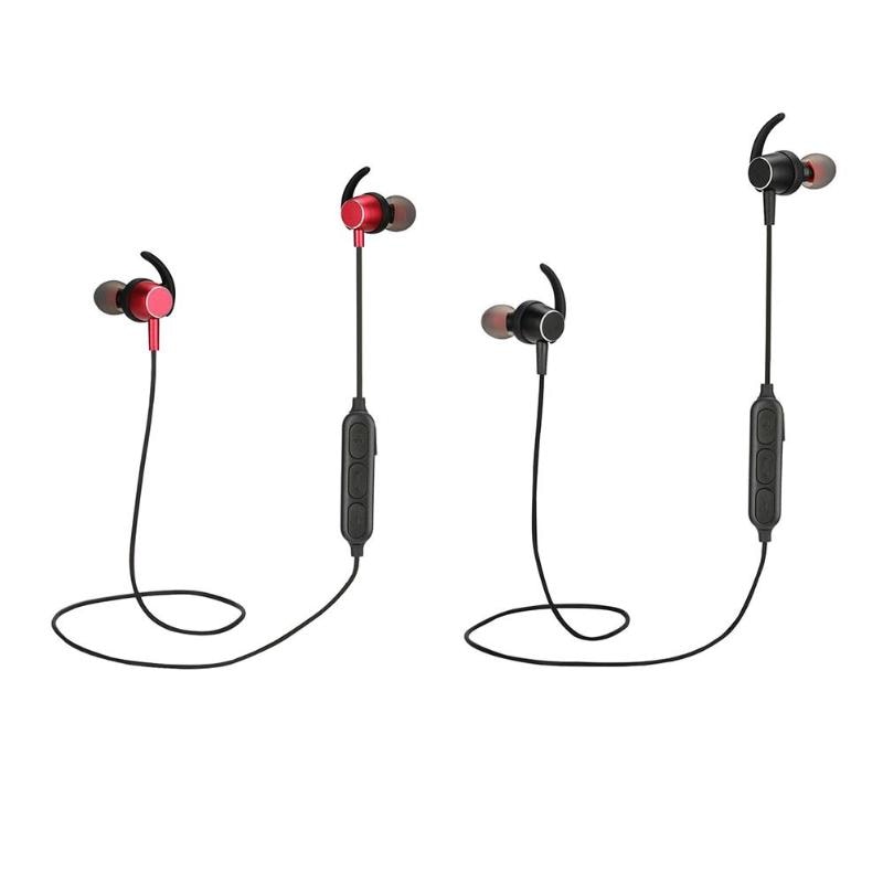 T210 Portable ABS Wireless Bluetooth 4.1 ABS Sports Headset Earphones for IOS/Android for Sport Black/Red High Quality Earphone - ebowsos