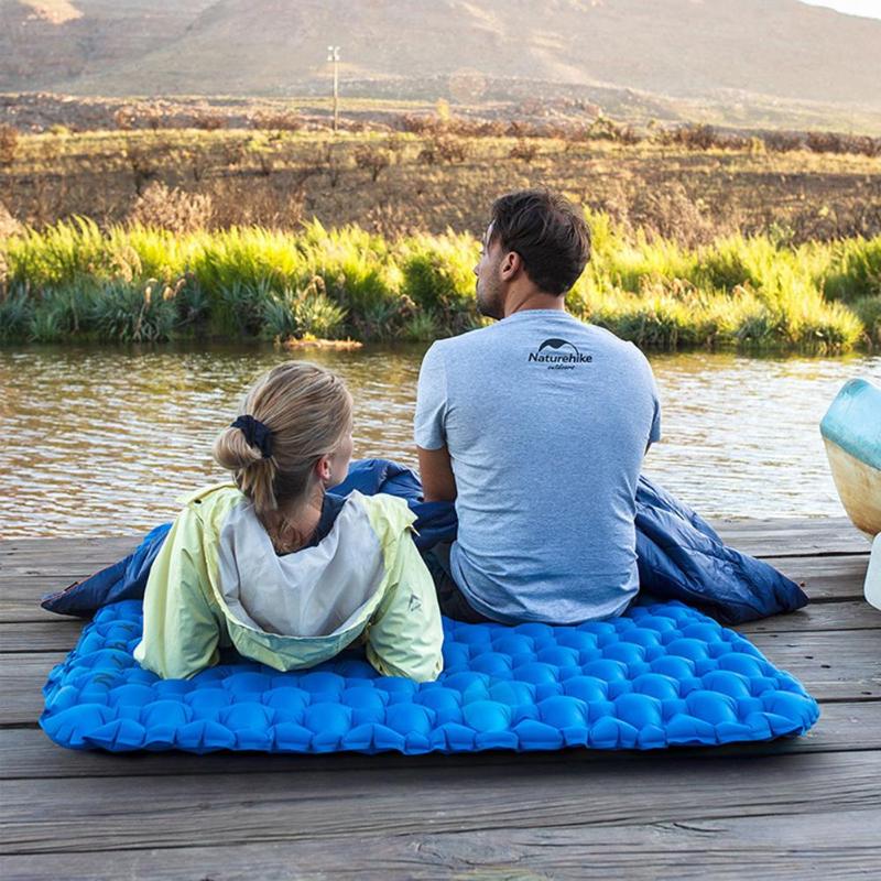 TPU Sleeping Pad Lightweight Moisture-proof Air Mattress Cushion Outdoor Beach Portable Inflatable Mattress Camping Mat-ebowsos