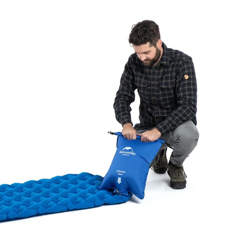 TPU Sleeping Pad Lightweight Moisture-proof Air Mattress Cushion Outdoor Beach Portable Inflatable Mattress Camping Mat-ebowsos