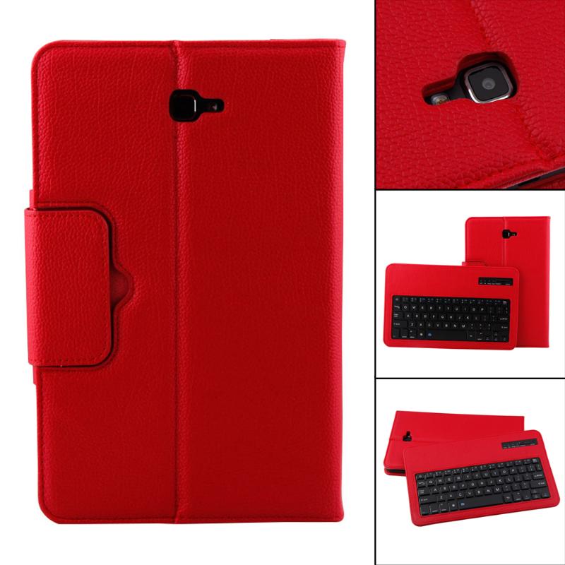 Tablet PC Wireless Bluetooth Keyboard Klavye Stand Folding Leather Protective Case Cover for Samsung Galaxy Tab A 10.1 T580 T581 - ebowsos