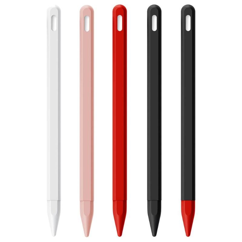 Tablet Touch Stylus Pen Protective Cover for Apple Pencil 2 Cases Portable Soft Silicone Pencil Case High Quality Accessory - ebowsos