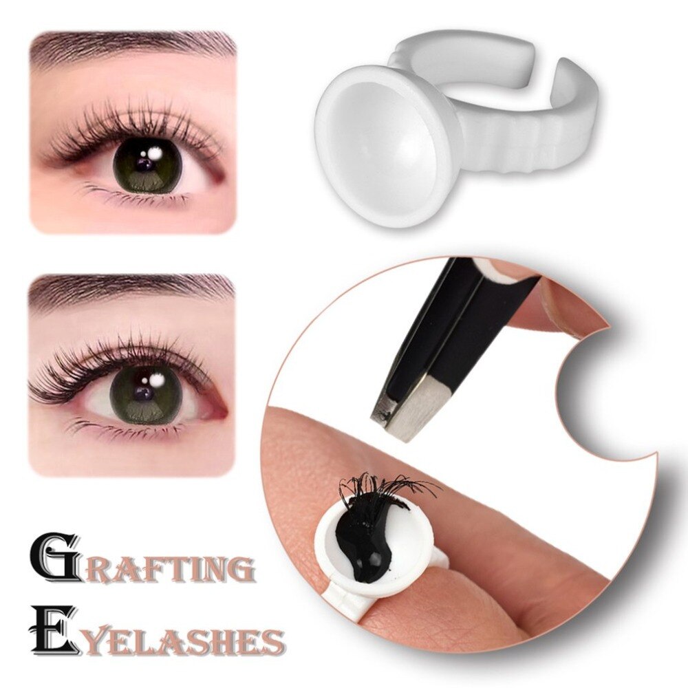 Tattoo eyebrow pigment material cup container grafting eyelash ring cup - ebowsos