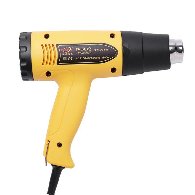 Temperature Adjustable Handheld Hot Air Gun Industrial Electric Heat Gun for Wall Paper Paint Stripping ABS Material Tools - ebowsos