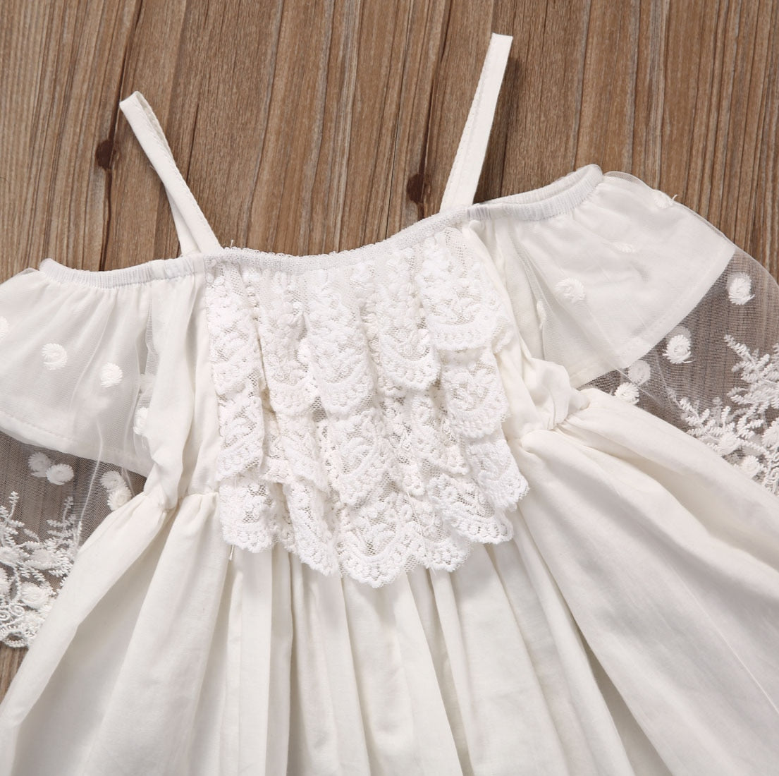 Toddler Kids Baby Girls Lace Dress Princess Party Pageant Holiday Elegant Dresses - ebowsos