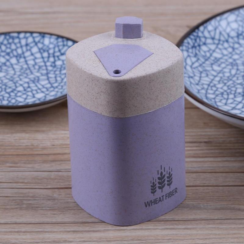 Toothpick Holders Wheat Straw Portable Hand Press Toothpick Box Dinning Room Toothpick Can Storage Box Organizer - ebowsos