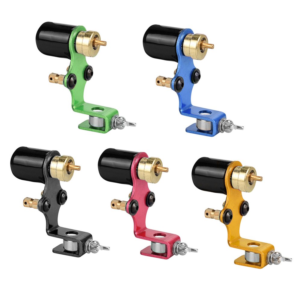 Top Aluminum New Design Silent Swiss Quality Rotary Motor Tattoo Machine Gun For Shader Liner 5 Colors - ebowsos