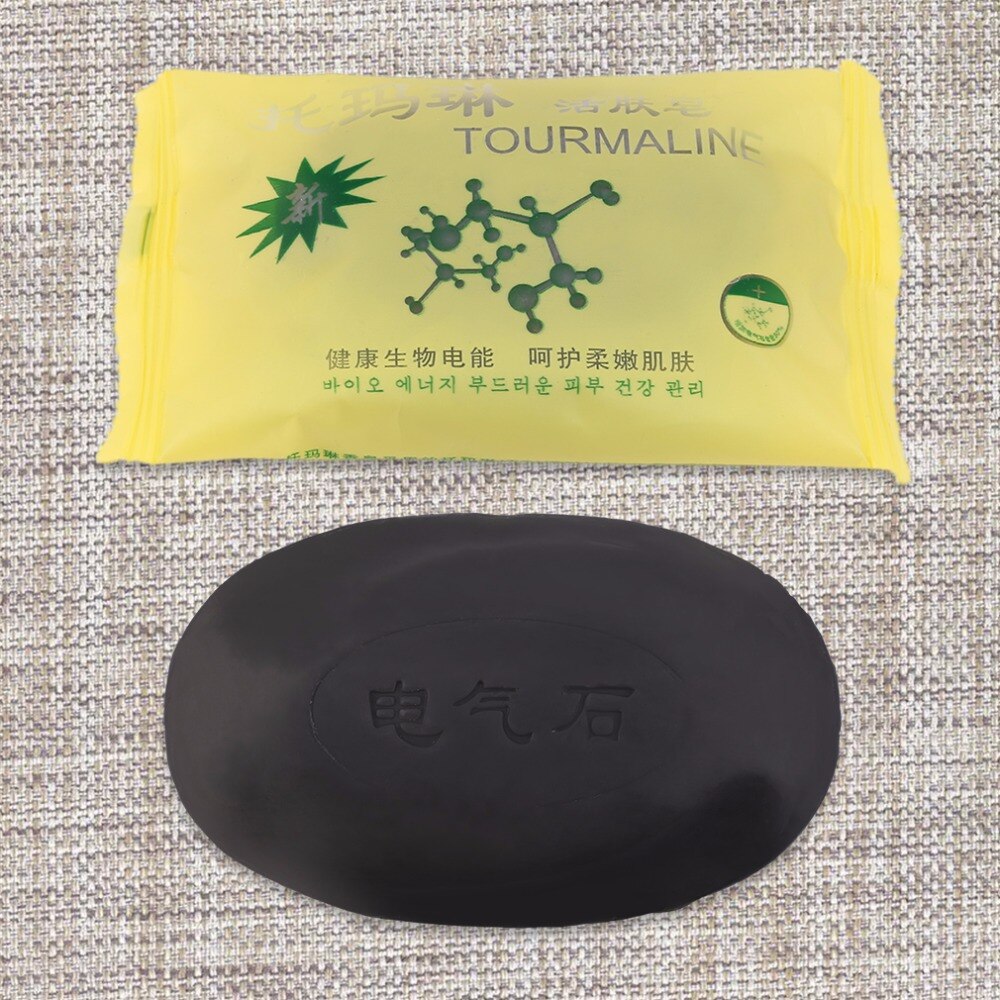 Tourmaline Bamboo Active Energy Soap Charcoal Energy Soap Concentrated Sulfur Soap For Face & Body Beauty Healthy - ebowsos