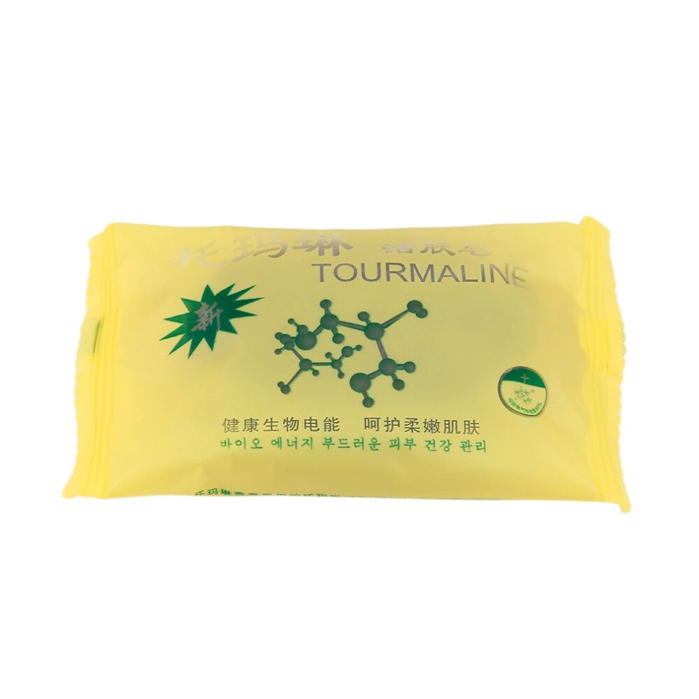Tourmaline Bamboo Active Energy Soap Charcoal Energy Soap Concentrated Sulfur Soap For Face & Body Beauty Healthy - ebowsos