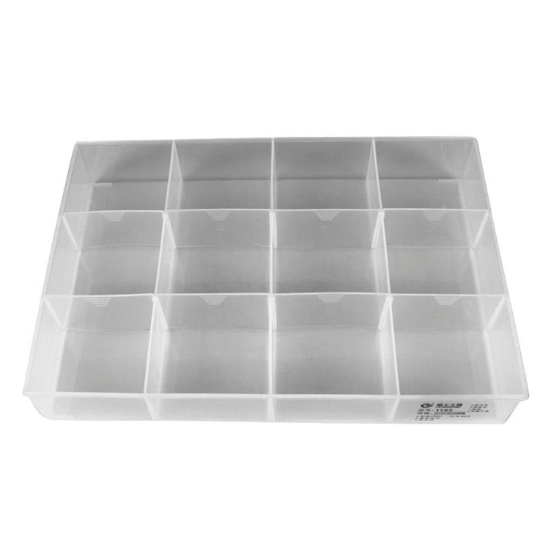 Transparent Plastic Storage Box Multi Compartment Storage Box Plastic Case for Screw Jewelry Tool Box Bead Pills - ebowsos