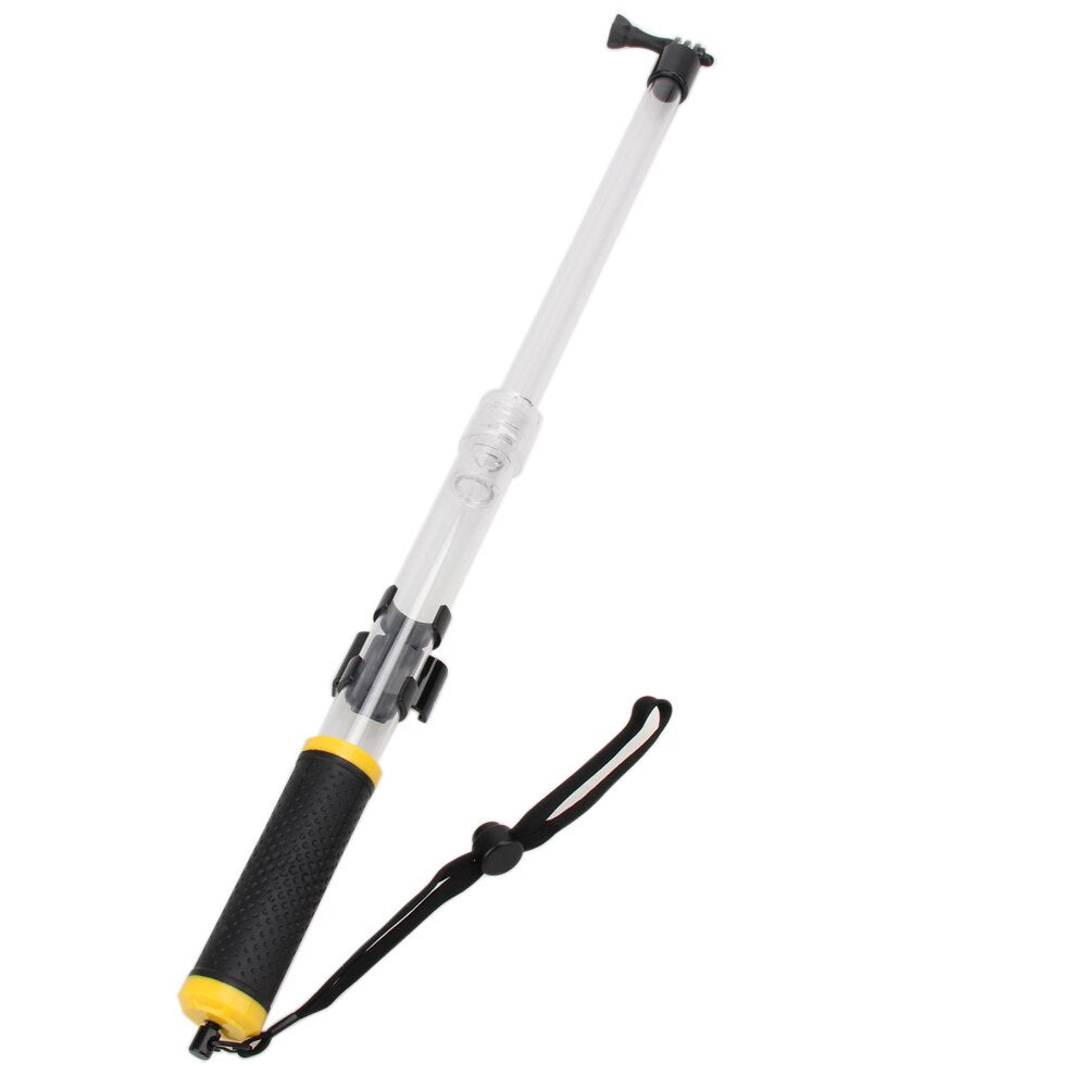 Transparent Retractable Floaty Pole Selfie Stick Monopod For GoPro Xiaomi Camera Selfie Sticks - ebowsos