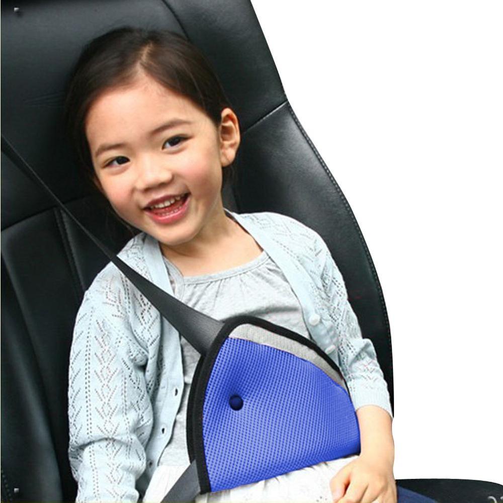 Triangle Baby Kids Car Safe Fit Seat Belt Adjuster Device Auto Safety Belts Cover Child Neck Positioner Breathable-ebowsos