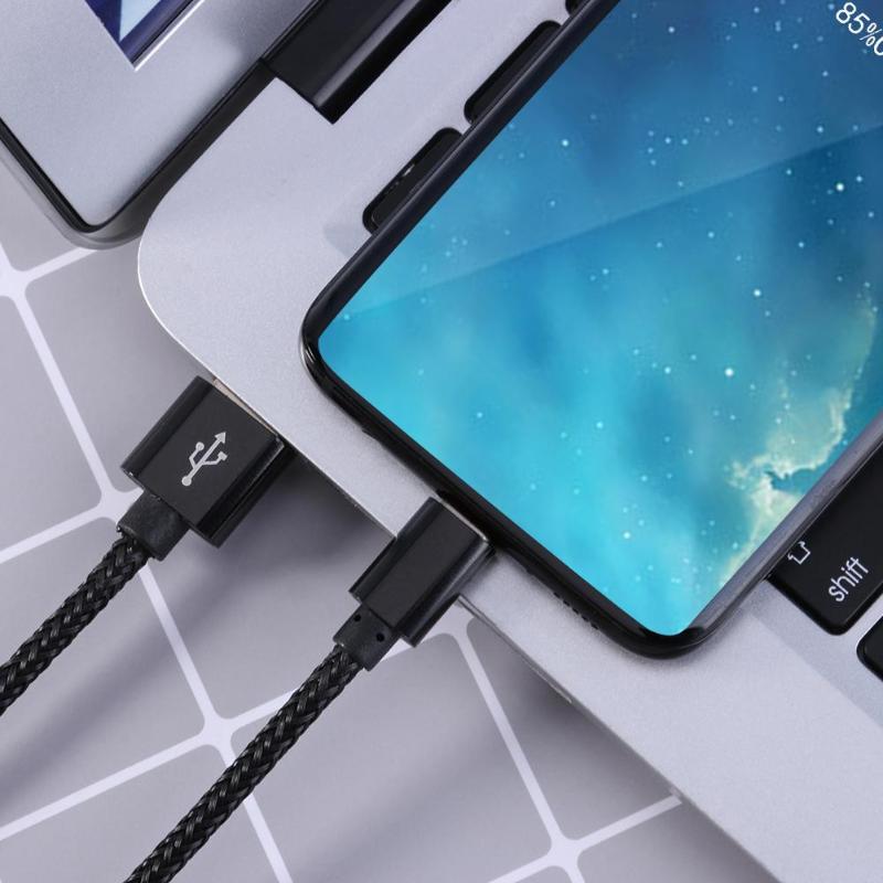 Type-C Phone Cable Nylon Strong Braided Wire USB-C Type-C 3.1 Data Sync Charger Charging Cable Cord for Letv Xiaomi Huawei New - ebowsos