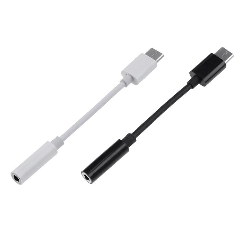 Type-C USB 3.1 USB-C Male to 3.5mm AUX Audio Female Jack Earphone Cable Adapter Converter for HUAWEI Xiamoni High Quality Cables - ebowsos