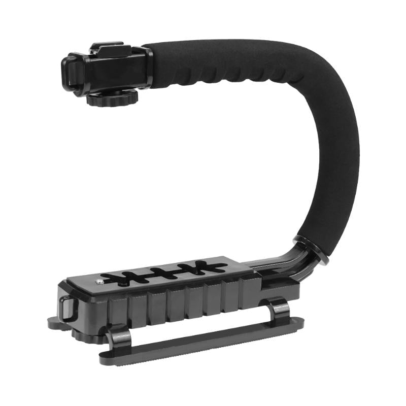 U-Grip Triple Shoe Mount Video Action Stabilizing Handle Grip Photography Accessory for Most Camera DV - ebowsos