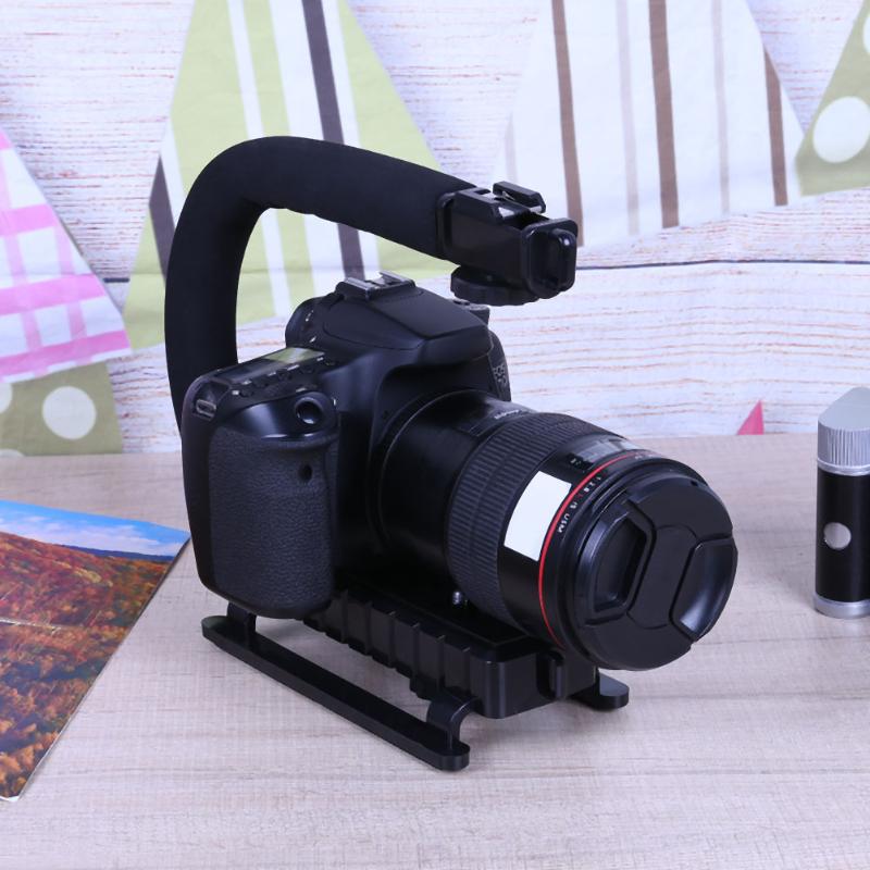 U-Grip Triple Shoe Mount Video Action Stabilizing Handle Grip Photography Accessory for Most Camera DV - ebowsos