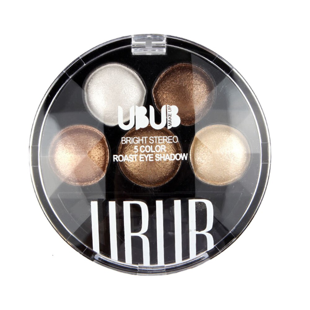 UBUB 5 Colors Personal Use Women Lady Facial Makeup Cosmetic Eye Shadow Natural Waterproof Long Lasting Eye Shadow - ebowsos