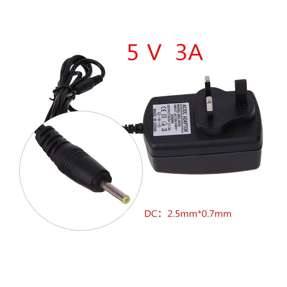 UK AC to DC 5V 3A 2.5*0.7mm Adapter Power Supply Adapter Charger Plug for Windows Android Tablet PC - ebowsos