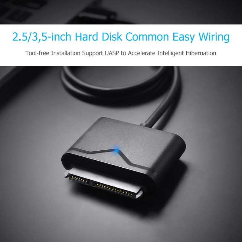 USB 3.0 to 22Pin SATA Adapter Converter Cable 6Gbps for 2.5 Inch 3.5 Inch HDD SSD Hard Disk SATA Adapter Cable High Quality - ebowsos