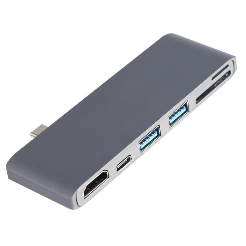 USB 3.1 Hub Type-C 4K HDMI USB-C USB 3.0 Multi-port Adapter for TF SD Card Reader Aluminum Alloy Converter Splitter - ebowsos