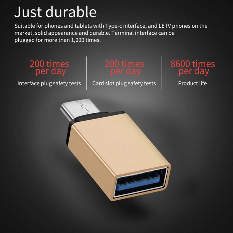 USB 3.1 Type-C Male to USB 3.0 Female OTG Adapter Charger Data Transfer Type-C to USB 3.0 Converter for Nexus 5X 6P Macbook - ebowsos