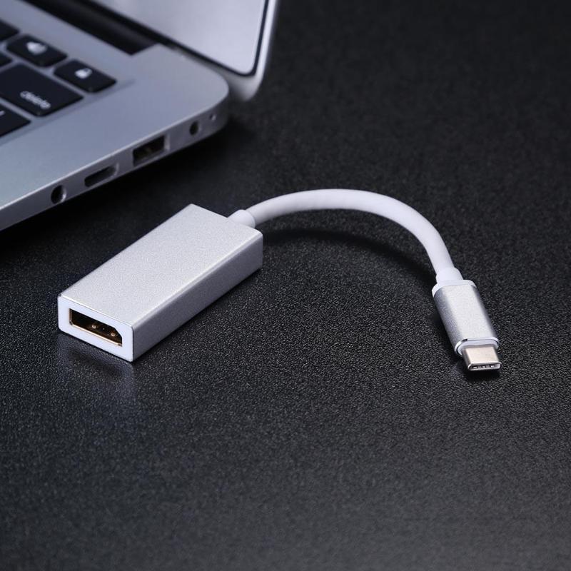 USB 3.1 Type-C to DisplayPort DP Adapter Male to Female Converter Cable Cord for Macbook notebook - ebowsos