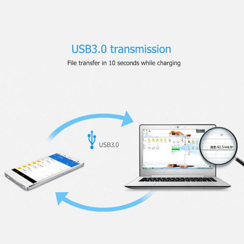 USB-C HUB Type-C to 3 Ports USB3.0 TF Memory Card Reader OTG Adapter Splitter Cable for MacBook MateBook High Quality USB-C HUB - ebowsos