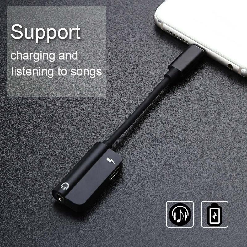 USB Type C Adapter Charger Audio Cable 2 In 1 Type-C To 3.5mm Jack Earphone Aux Converter For Samsung Xiaomi Huawei High Quality - ebowsos