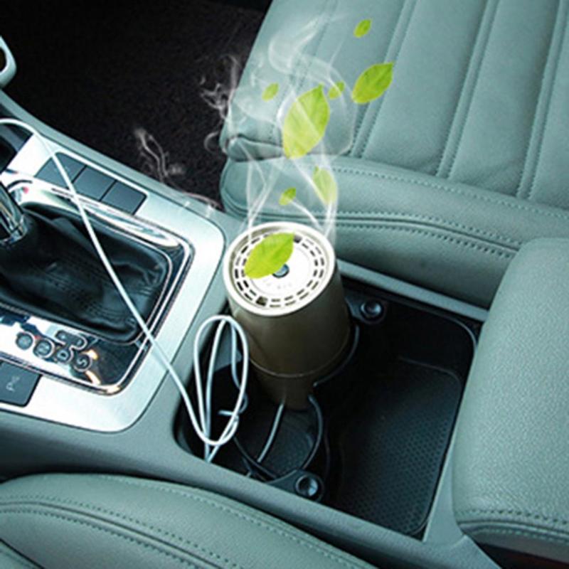 USB Vehicle Air Purifier Mini Auto Car Air Freshener Anion Ionic Purifier Negative Ion Oxygen Bar Ozone Ionizer Purifying Device - ebowsos