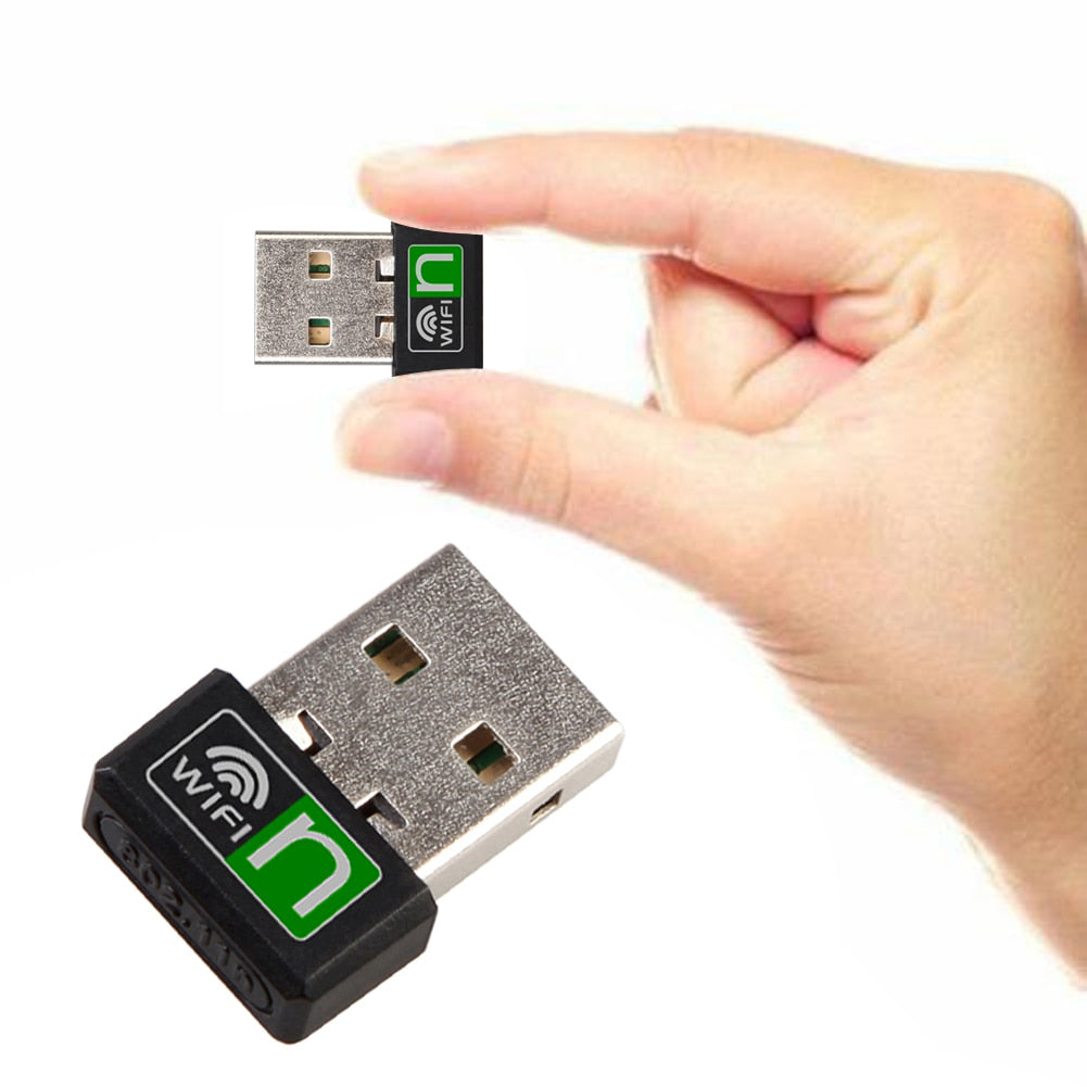 USB WiFi Wireless LAN Network Adapter 802.11 n/g/b 150Mbps Mini Wireless WiFi USB Adapter Laptop Network Card - ebowsos