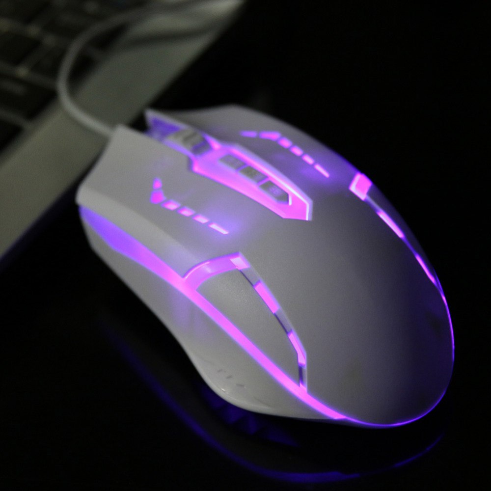 USB Wired 2400DPI Optical Adjustable Mouse 6D Buttons Wired Gaming Mice Mouse Backlight Computer PC Game Mouse for Pro Gamer - ebowsos