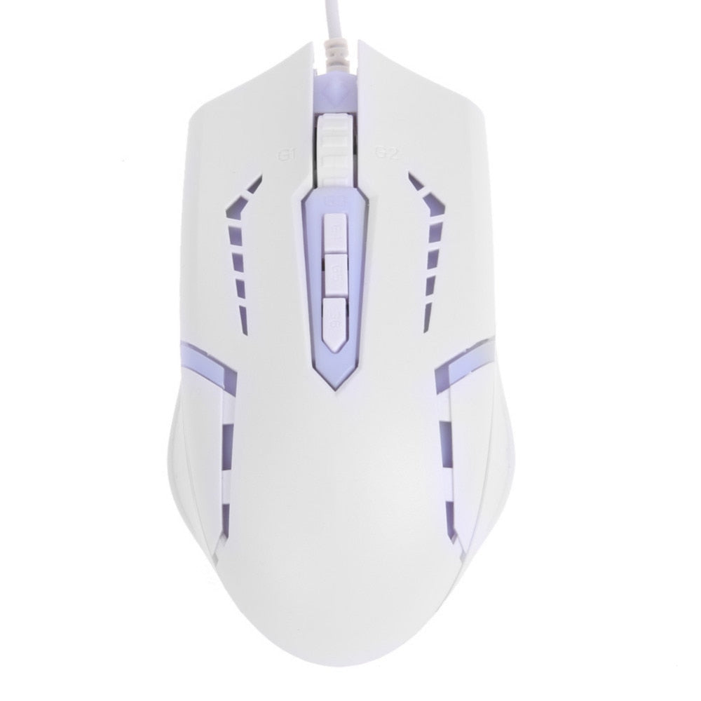 USB Wired 2400DPI Optical Adjustable Mouse 6D Buttons Wired Gaming Mice Mouse Backlight Computer PC Game Mouse for Pro Gamer - ebowsos