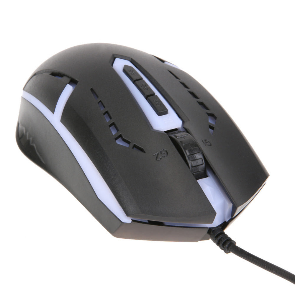 USB Wired 2400DPI Optical Adjustable Mouse 6D Buttons Wired Gaming Mice Mouse Backlight Computer PC Game Mouse for Pro Gamer - ebowsos