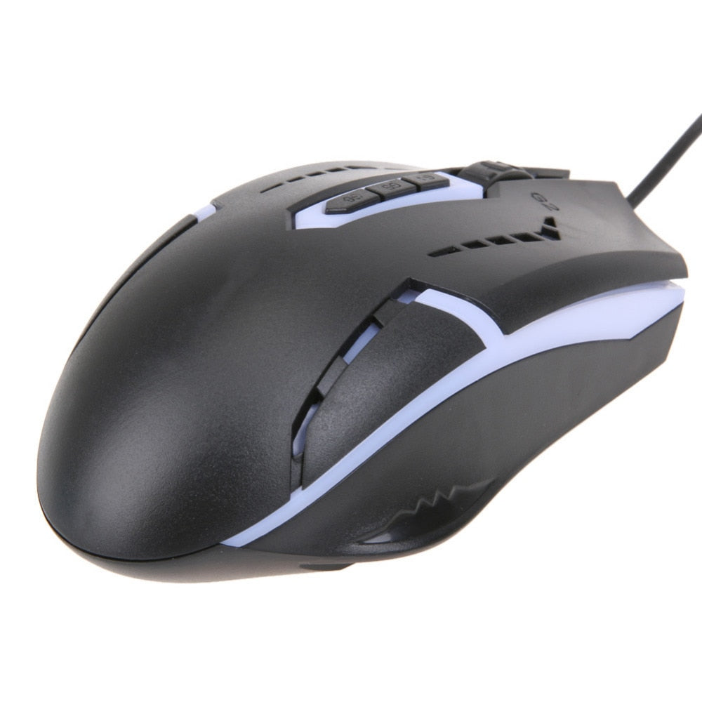 USB Wired 2400DPI Optical Adjustable Mouse 6D Buttons Wired Gaming Mice Mouse Backlight Computer PC Game Mouse for Pro Gamer - ebowsos