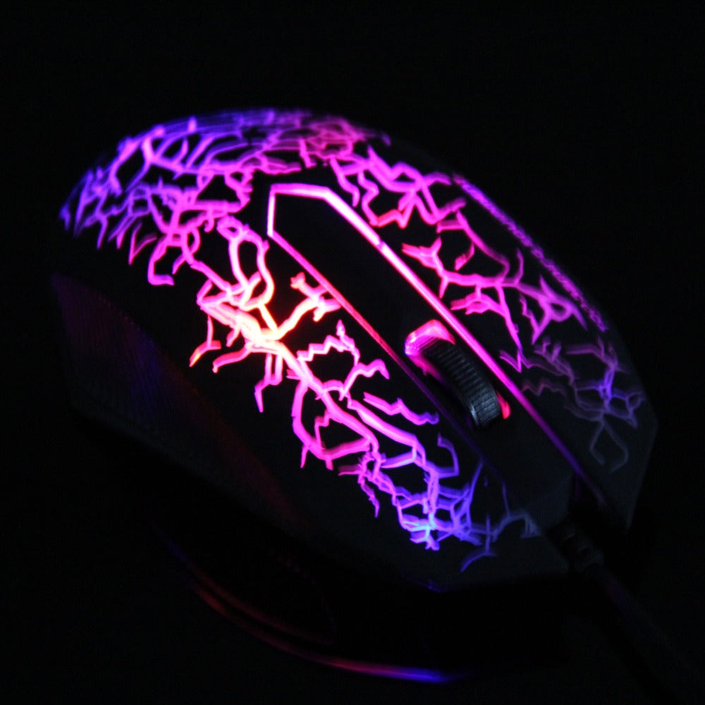 USB Wired Mouse 2400DPI 3 Buttons Optical Gaming Game Mouse 7 Colors LED for PC Laptop Computer Gaming Mouse for Lol Dota New - ebowsos
