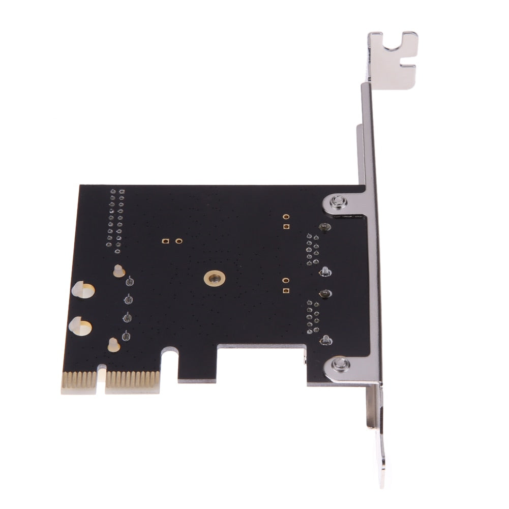 USB3.0 PCI-E Expansion Card Adapter External 2 Port USB3.0 Hub Internal 19pin Header PCIe Card 4pin IDE Power Connector - ebowsos